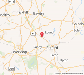 Map of Barnby Moor, EnglandEngland
