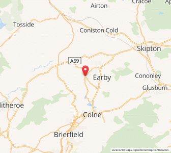 Map of Barnoldswick, EnglandEngland
