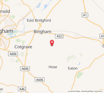 Map of Barnstone, EnglandEngland