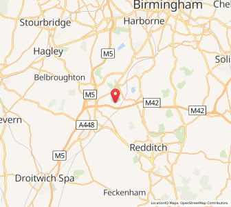Map of Barnt Green, EnglandEngland
