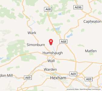 Map of Barrasford, EnglandEngland