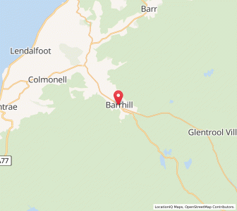 Map of Barrhill, ScotlandScotland