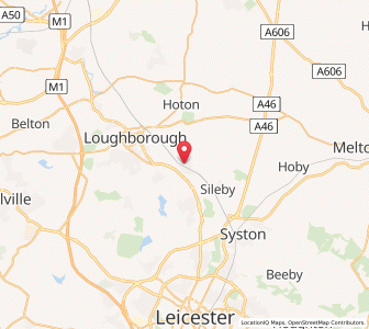 Map of Barrow upon Soar, EnglandEngland