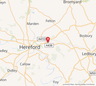 Map of Bartestree, EnglandEngland