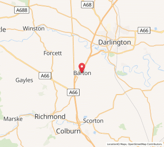 Map of Barton, EnglandEngland