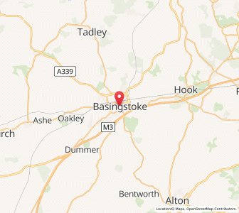 Map of Basingstoke, EnglandEngland