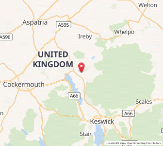 Map of Bassenthwaite, EnglandEngland