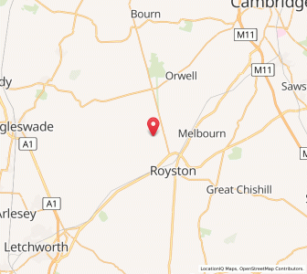Map of Bassingbourn, EnglandEngland