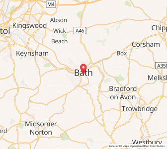 Map of Bath, EnglandEngland
