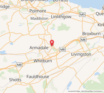 Map of Bathgate, ScotlandScotland