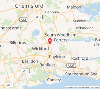 Map of Battlesbridge, EnglandEngland