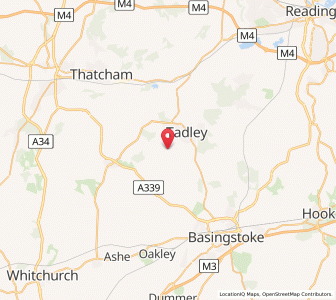 Map of Baughurst, EnglandEngland