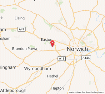 Map of Bawburgh, EnglandEngland