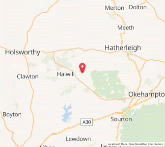 Map of Beaworthy, EnglandEngland