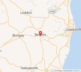Map of Beccles, EnglandEngland