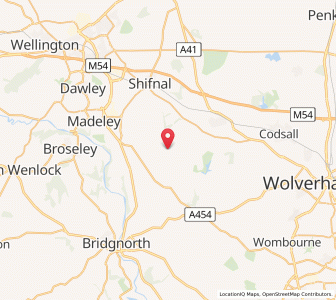 Map of Beckbury, EnglandEngland