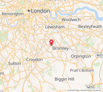 Map of Beckenham, EnglandEngland