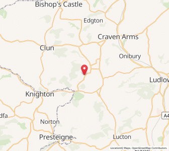 Map of Bedstone, EnglandEngland