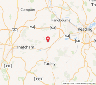 Map of Beenham, EnglandEngland
