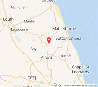 Map of Beesby, EnglandEngland