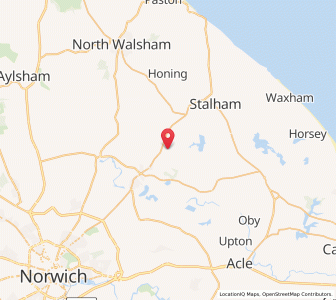 Map of Beeston Saint Lawrence, EnglandEngland