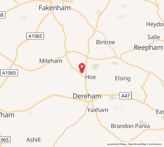 Map of Beetley, EnglandEngland
