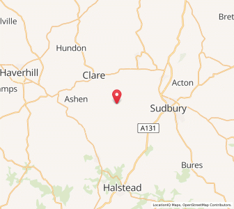 Map of Belchamp Otten, EnglandEngland