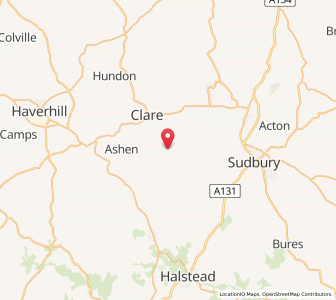 Map of Belchamp Saint Paul, EnglandEngland