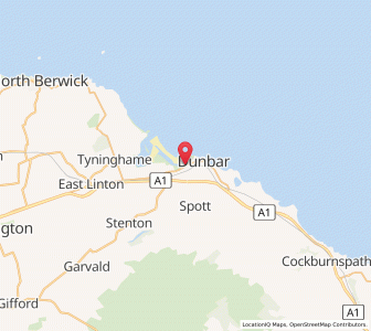 Map of Belhaven, ScotlandScotland