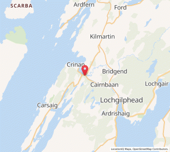 Map of Bellanoch, ScotlandScotland