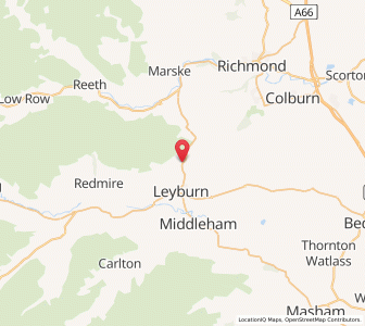 Map of Bellerby, EnglandEngland