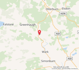 Map of Bellingham, EnglandEngland