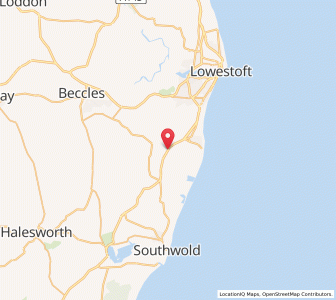 Map of Benacre, EnglandEngland