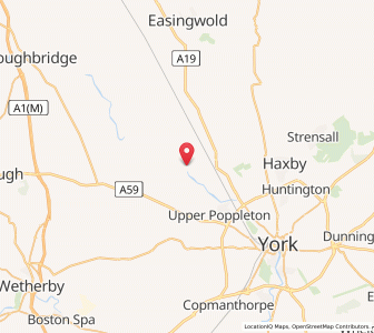 Map of Beningbrough, EnglandEngland