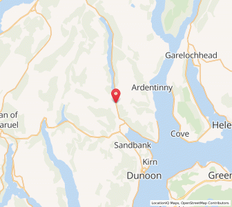 Map of Benmore, ScotlandScotland