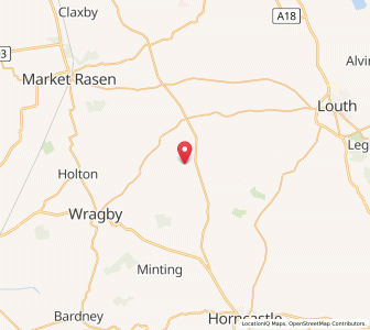 Map of Benniworth, EnglandEngland