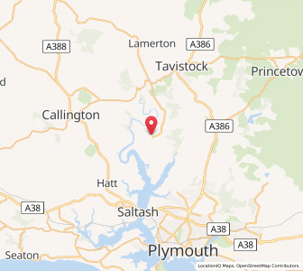Map of Bere Alston, EnglandEngland