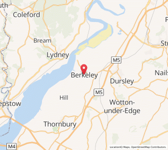 Map of Berkeley, EnglandEngland
