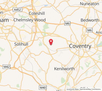 Map of Berkswell, EnglandEngland