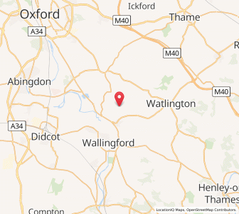 Map of Berrick Salome, EnglandEngland