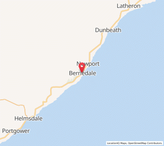 Map of Berriedale, ScotlandScotland