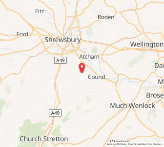 Map of Berrington, EnglandEngland