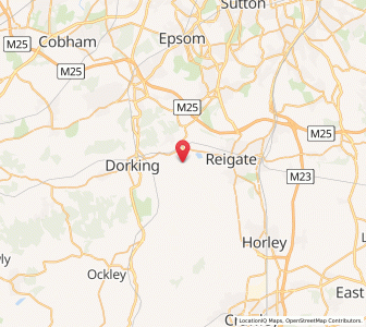 Map of Betchworth, EnglandEngland