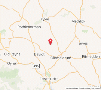 Map of Bethelnie, ScotlandScotland