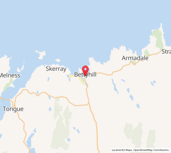 Map of Bettyhill, ScotlandScotland