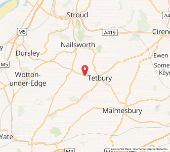 Map of Beverston, EnglandEngland