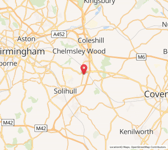 Map of Bickenhill, EnglandEngland