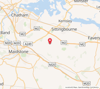 Map of Bicknor, EnglandEngland