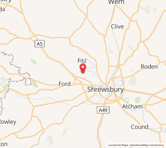Map of Bicton, EnglandEngland