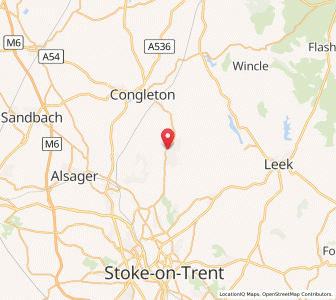 Map of Biddulph, EnglandEngland